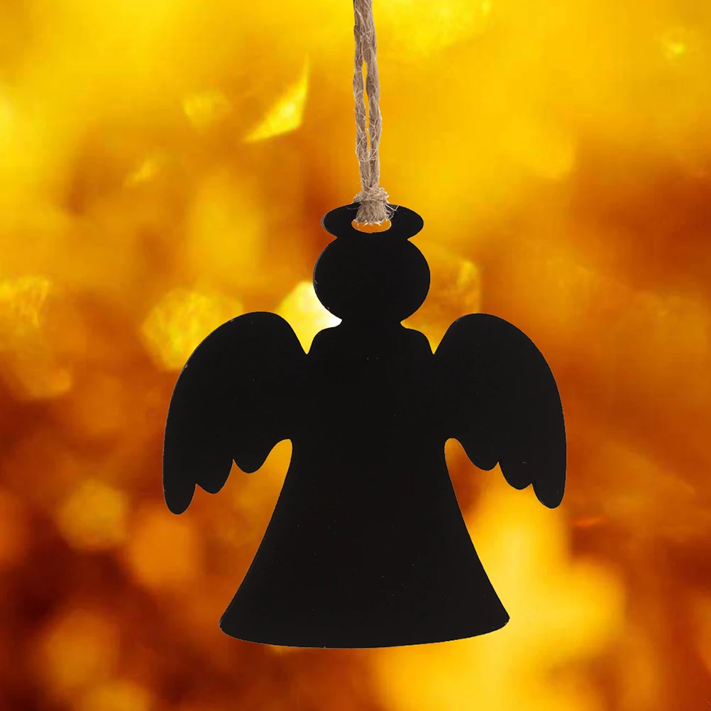 

10Pcs Hanging Mini Chalkboard with Hemp Rope Double-Sided Wood Blackboard for Garden Plants Food Label Party Decoration Craft