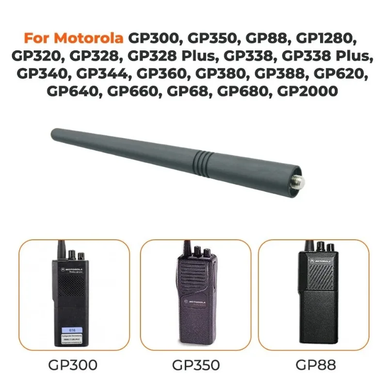 5PCS GP-68 VHF136-174MHz Antenna Two-Way Radio for Motorola GP68 GP88 GP88S HT1250 HT750 CP040 CP185 CP200 PR400 SP10 SP21 SP50