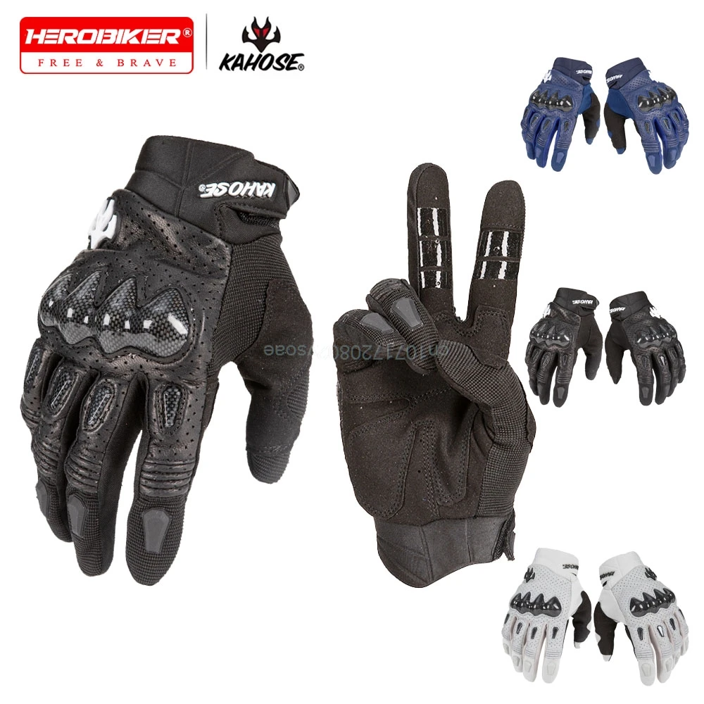 

Кожаные мотоциклетные перчатки с сенсорным экраном, летние перчатки для мотокросса, для мотоциклистов и байкеров, перчатки для езды на мотоцикле