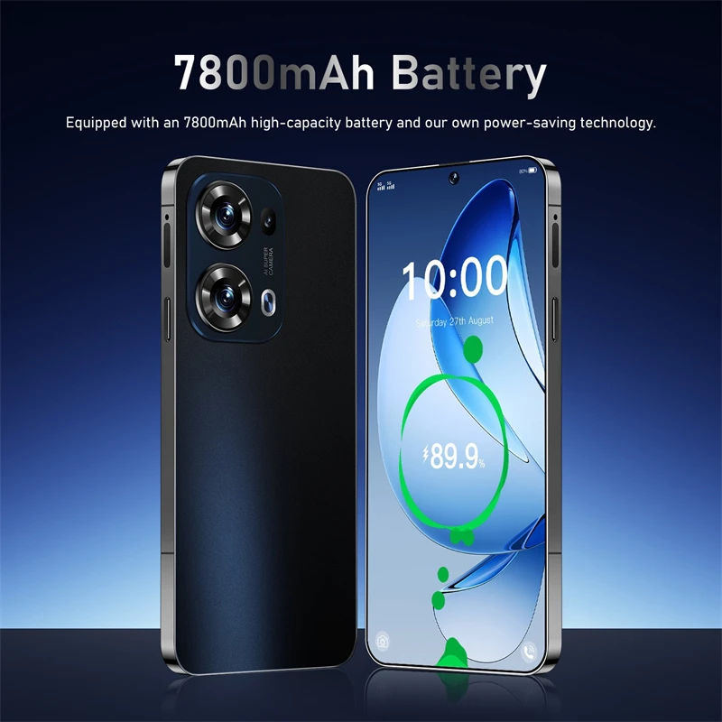 الإصدار العالمي Reno13 Pro 2025 هاتف محمول بشاشة كاملة 5G هواتف جديدة 108 ميجابكسل هاتف ذكي 7.3 بوصة 16 تيرا بايت + 1 تيرا بايت 7800 مللي أمبير في الساعة #5