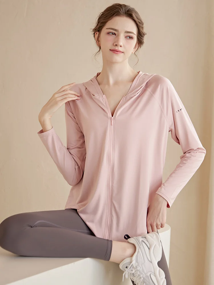 Women's Yoga Jaet Hooded Loose Fitn Sportswear Top Qui Dry Autumn Winter New Sle Ocnltiy Commute Simple Long Sve