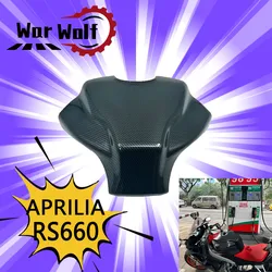 For APRILIA rs660 RS660 2020-2023 Motorcycle Accessories Carbon Fiber Patterned Tank Cover Shell Oil Gasket Protector