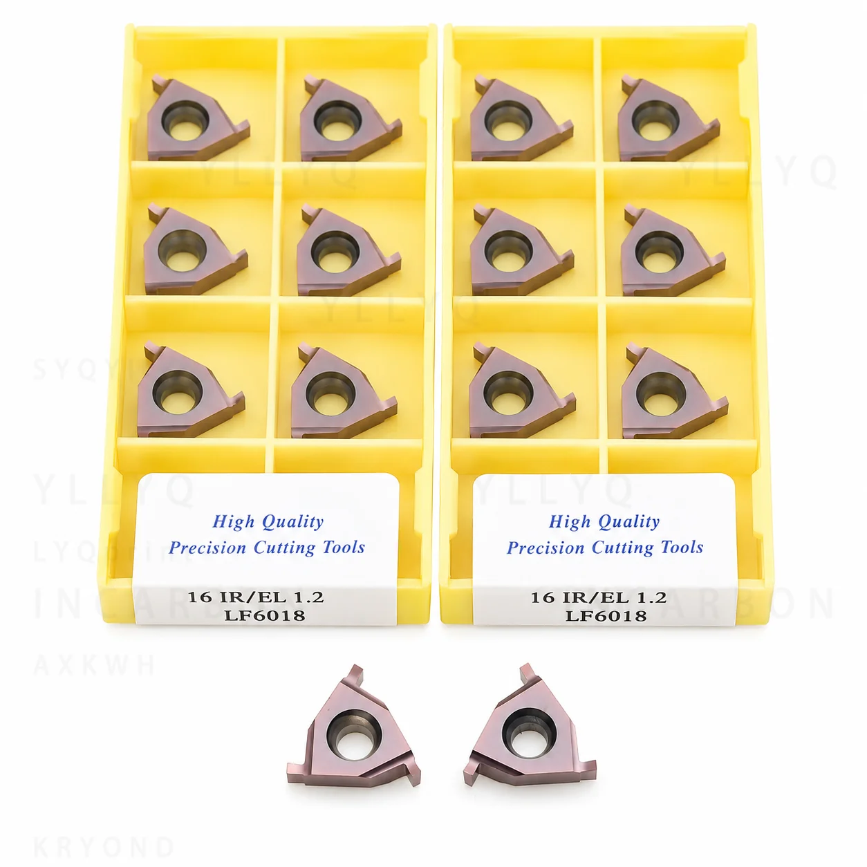 10PCS 16ER 16IR 16EL 16IL 0.7-3.0 LF6018 Carbide Inserts CNC Lathe Shallow Groove Threading Slotting Cutter Blades