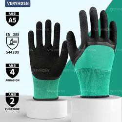 2pairs Durable & Breathable Ultra-Thin Safety Work Gloves High Dexterity Polyurethane Coated, Knit Wrist Cuff for Men & Women.