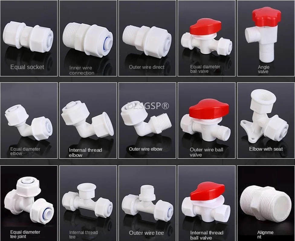 Pom Aluminum Plastic Pipe Fittings Solar Water Heater Accessories Union Multi-Specification Water Pipe Accessories