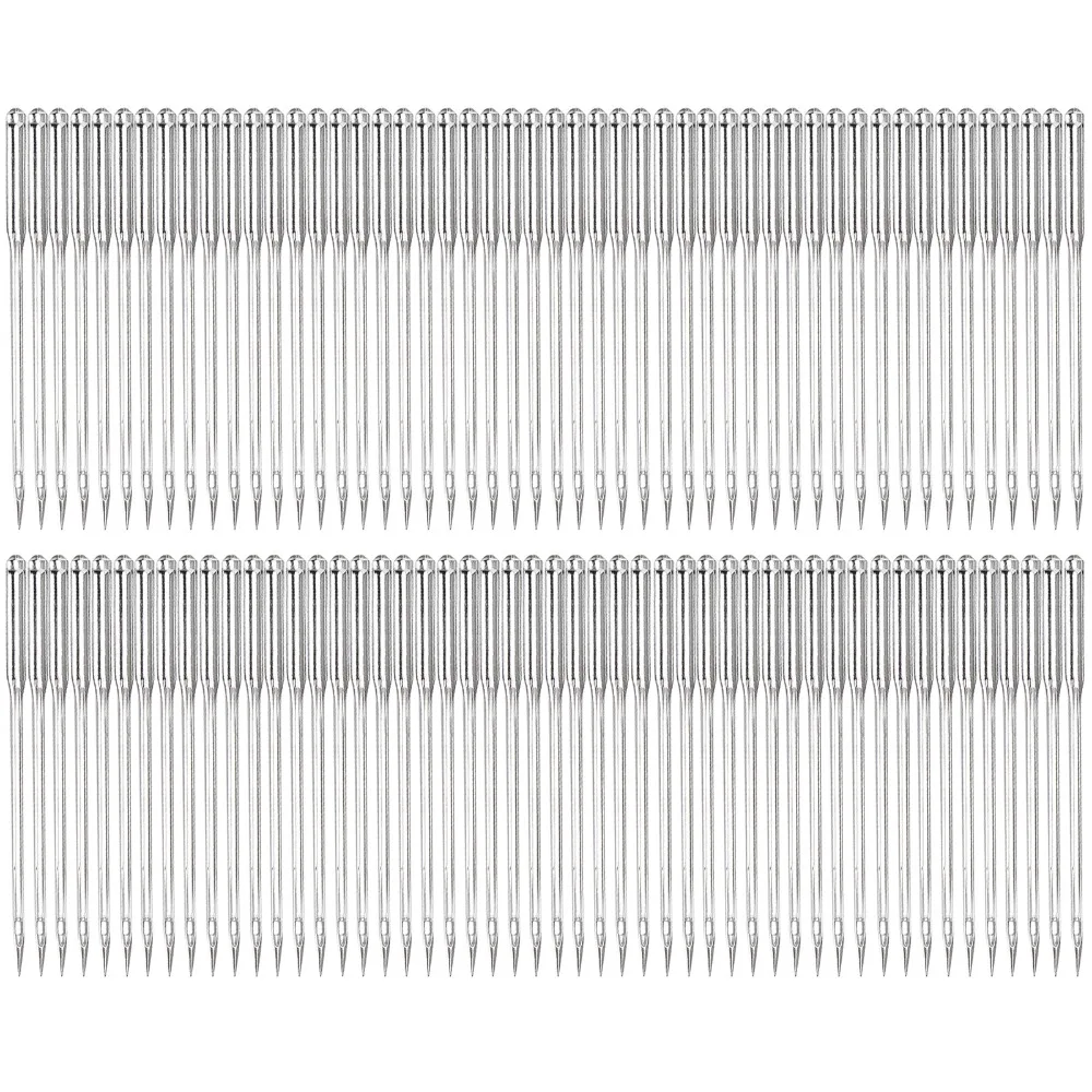 

100Pcs Metal Sewing Machine Needle Industrial Grade Smooth Stitching Sewing Machine Accessories Precision Ground Heavy Duty