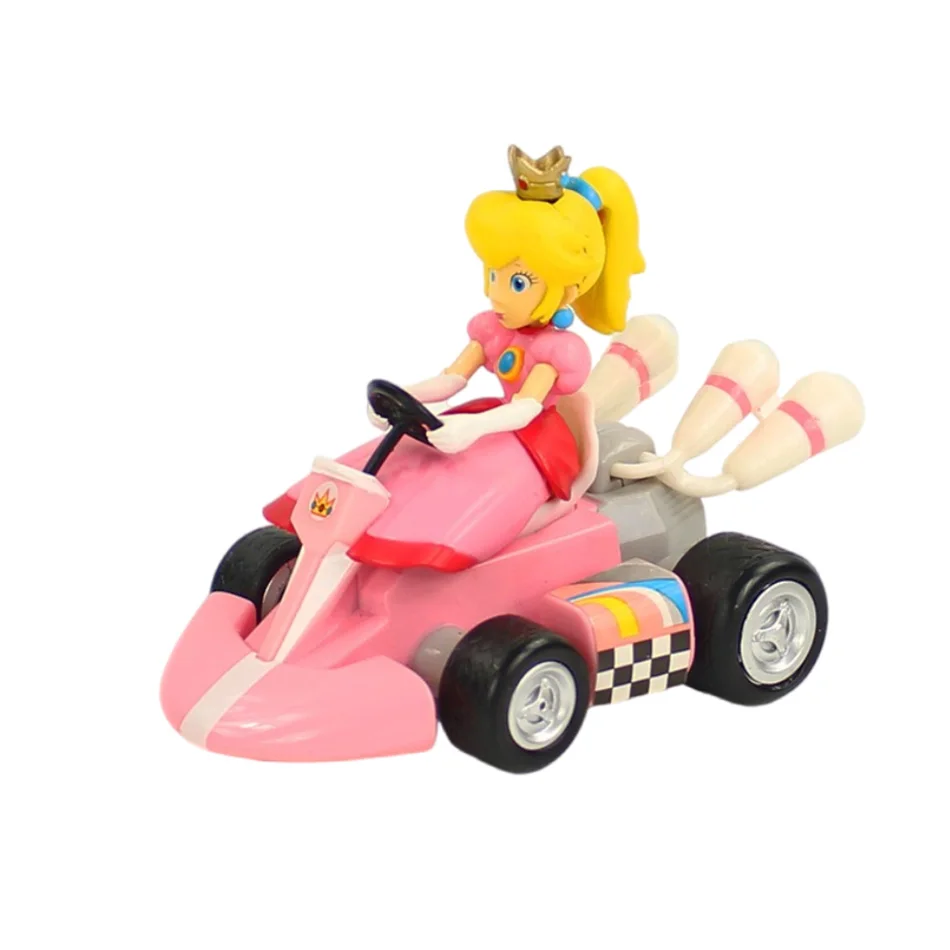Super Mary Serie Karting Mario Bros Luigi Yoshi Donkey Kong Action Figure Speelgoed Trek Auto 12.5*8*9 cm Verrassing Speelgoed Geschenken