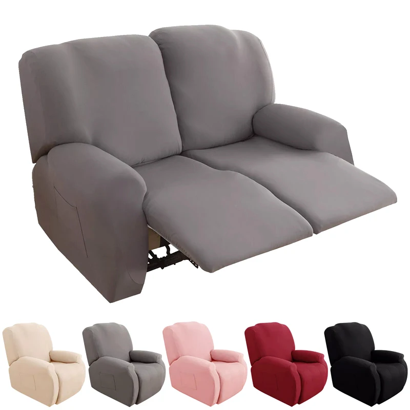 1/2/3 Seater Spandex Stretch Recliner Chair Covers For Living Room Home Hotel Elastic Sofa Slipcover Relax Lazy Armchair Cover