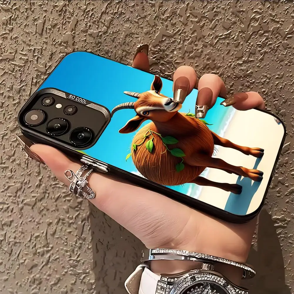 Anime Italian Brainrot Phone Case for Samsung Galaxy S26 S25 S24 S23 S22 S21 S20 Note20 Plus Ultra Colorful Silver Cover
