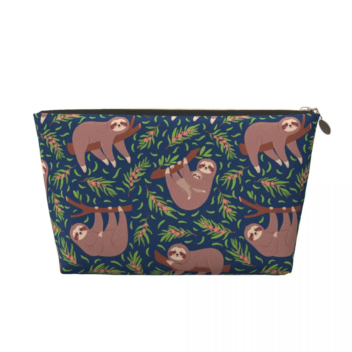 Custom Cute Sloths Makeup Bag for Women Travel Cosmetic Organizer Kawaii Storage Toiletry Bags