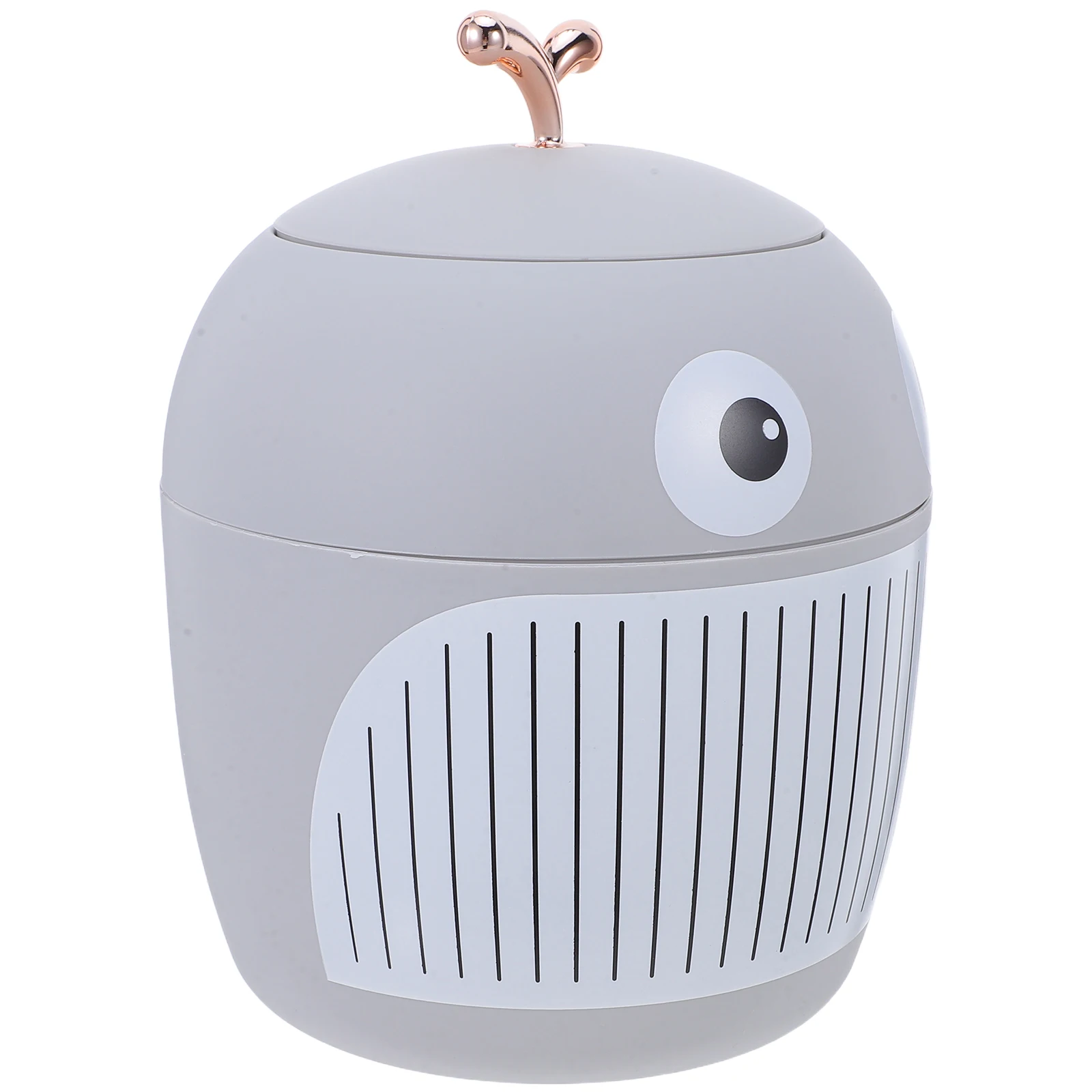 

Small Desktop Garbage Can with Lid Kawaii Plastic Wastebasket for Home Office Dorm Room Countertop Bathroom Trash Bin Organizer