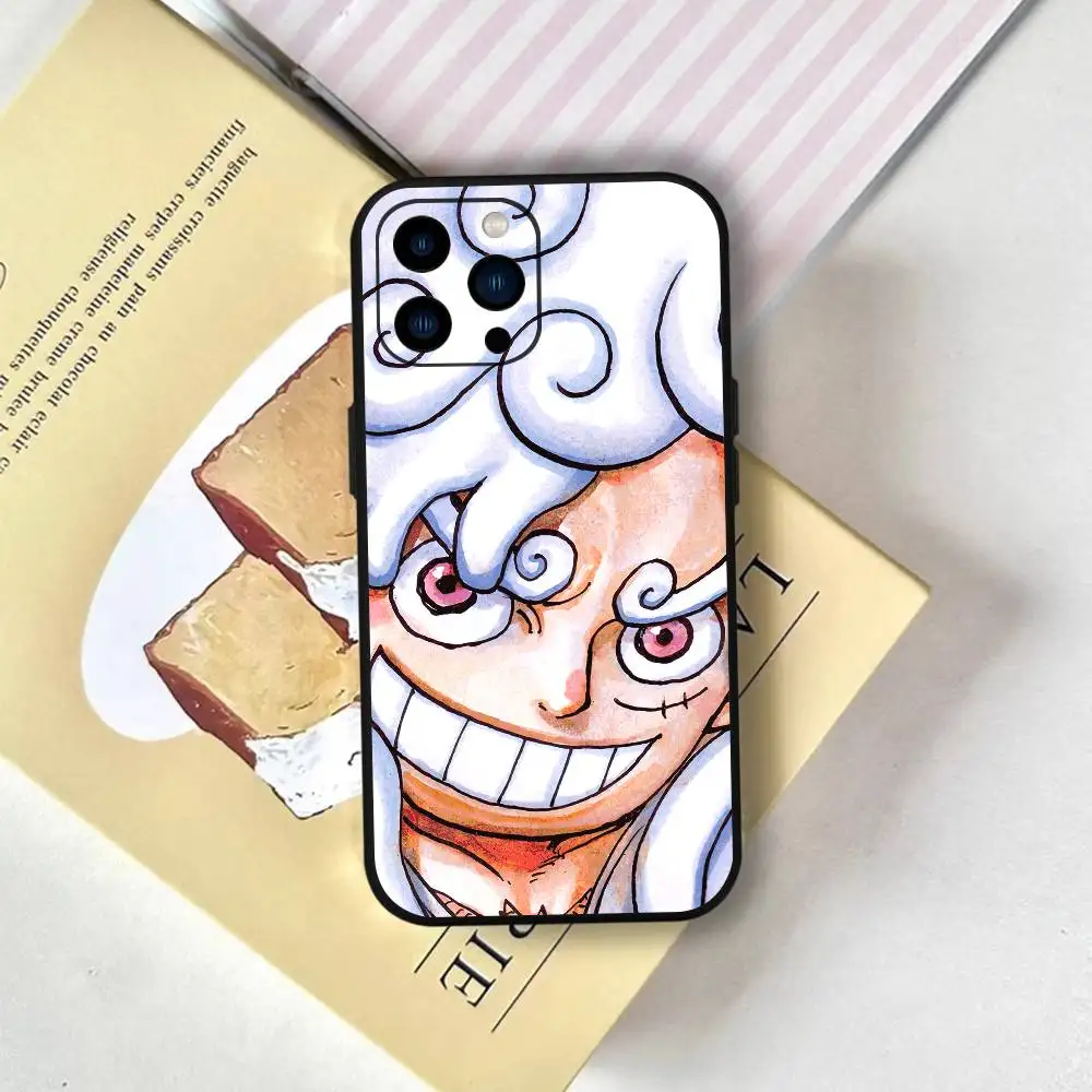 One Piece Anime Luffy Gear 5 Phone Case Magnetic Silicone Soft Case For IPhone 17 16 15 14 13 12 11 Plus Pro Max Air view 2