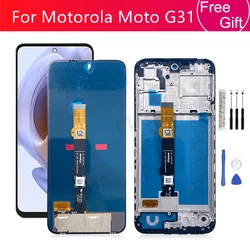 For Motorola Moto G31 LCD XT2173-3 Display Touch Screen Digitizer Assembly G71 With Frame For Moto G41 Screen Replacement Parts