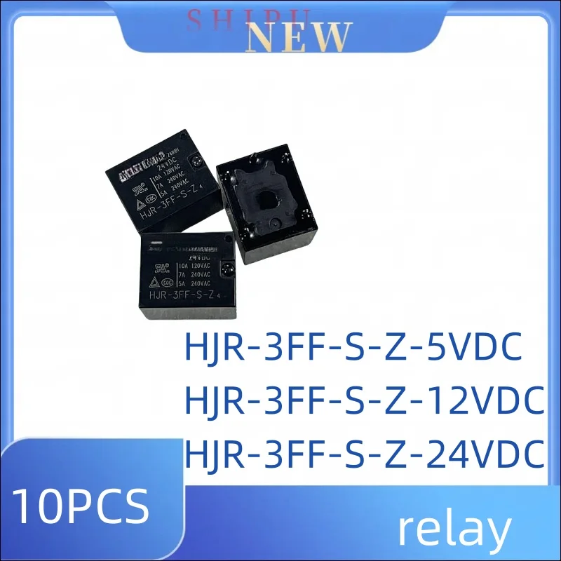 10PCS HJR-3FF-S-Z-5 12 24VDC relay a set of conversion 5 pins