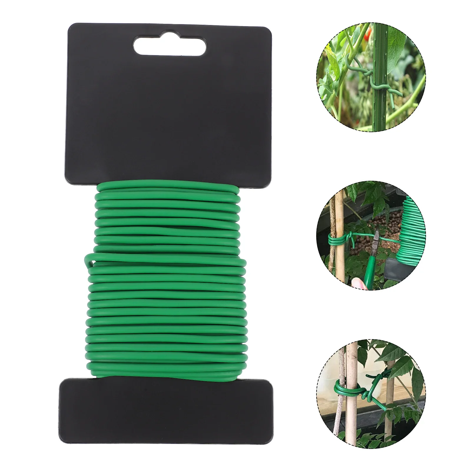 1 roll of Plant Ties Multi-purpose Plastic Coated Wires Gardening Tools Plant Support Strap Gardening Accessories