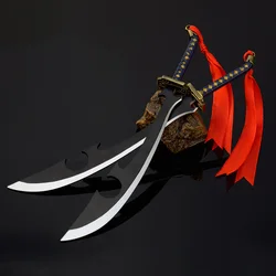 26cm Kyoraku Shunsui Katen Kyokotsu Katana Samurai Sword Bleachs Anime Peripheral Metal Weapon Model Collection Gifts Toys Boys