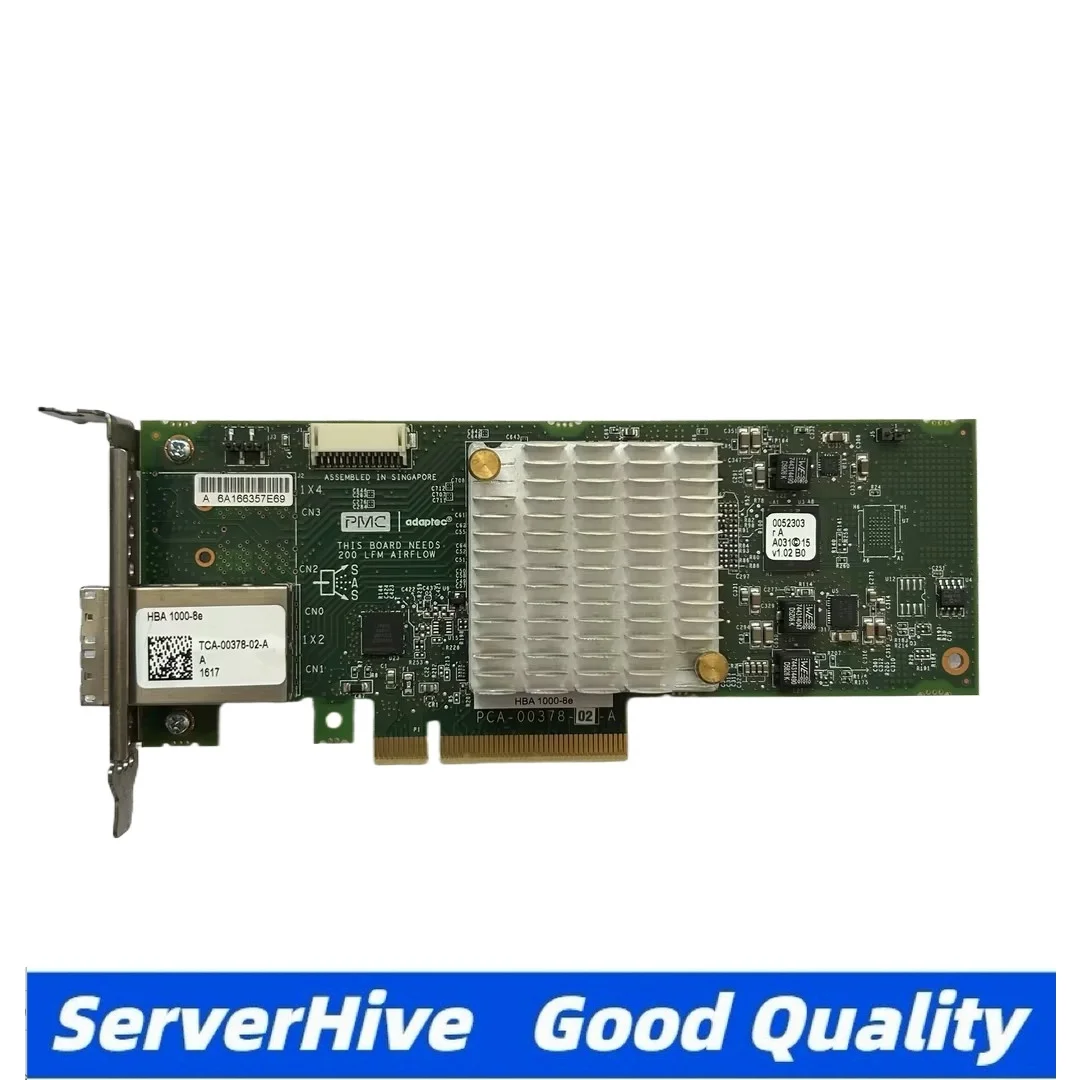Original Adaptec HBA 1000-8E 12Gb SAS SATA pass-through card, dual port, function packed