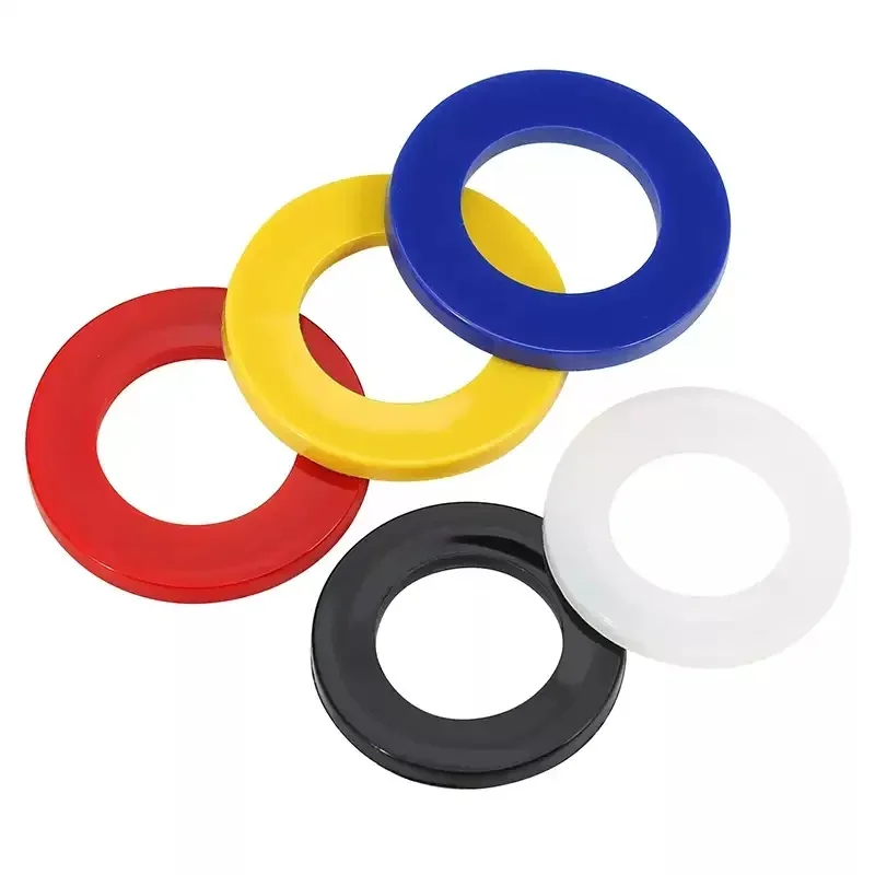 Rondella in nylon colorato Guarnizione piatta Rondelle dure di tenuta in plastica Rosso Blu Giallo Nero Bianco M2 M2.5 M3 M4 M5 M6 M8 M10 ~ M20