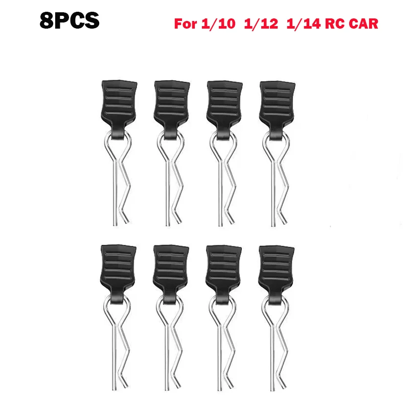 12 Stuks Rc Body Clips 1/7 1/8 1/10 1/12 1/14 1/16 1/18 Metalen R Gespen Auto Vrachtwagen Buggy shell Pins Rc Auto Rc Boot Onderdelen