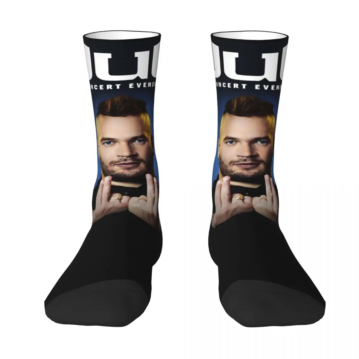 Jul France Rapper Socks Autumn Stockings Harajuku Men's Breathable Socks Pattern Running Sports Non Slip Socks