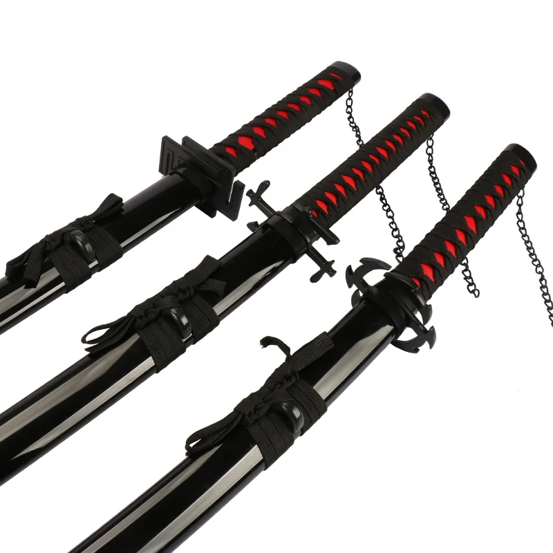 アニメ刀一護卍解斬月コスプレ日本忍者剣黒刃ハロウィンロールプレイング武器小道具