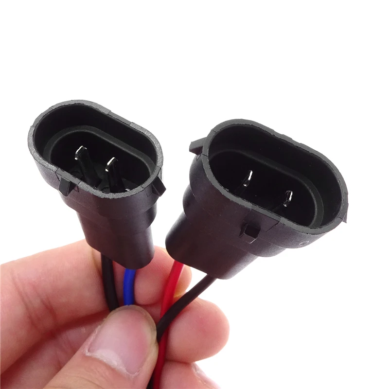 1 Pair Car Headlight Light Harness Dual Beam Conversion Cable Socket Plug Adapter For H4 To H11 Wire Harness Car Accessories