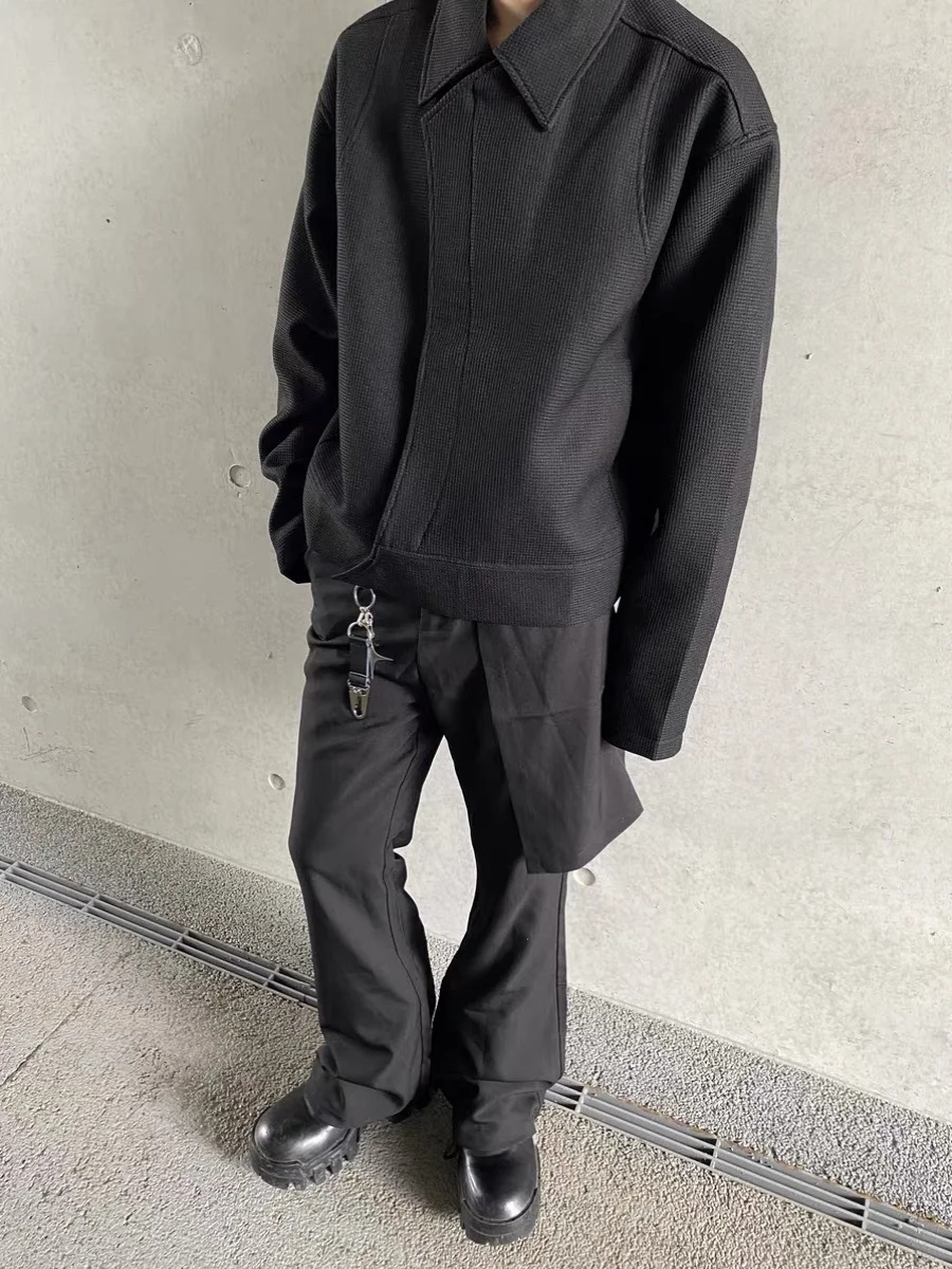 

Cleanfit American Decosition ort Jaet Men's Autumn Winter Design Sense Small Blade Zipper Trendy Outerwear