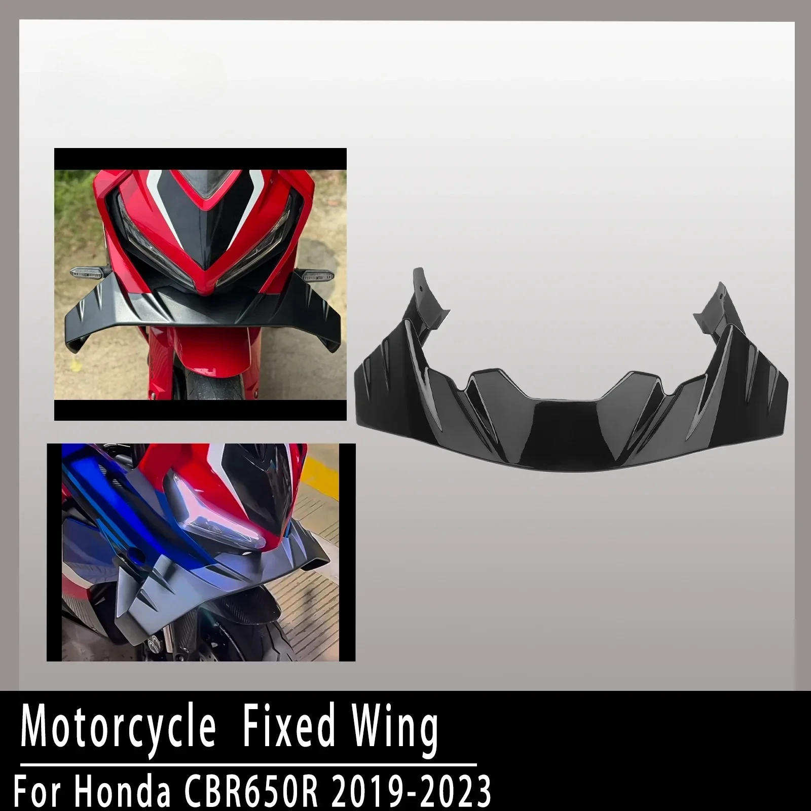 

Nueva ala aerodinámica para motocicleta, ala de labio inferior de una sola pieza, adecuada para Honda CBR650R CBR650R CBR 650R C