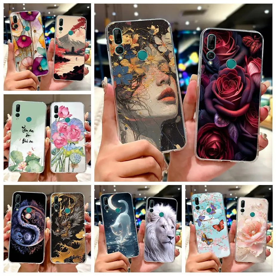 

Чехол для Huawei Y9 Prime 2019, STK-L21, новый модный окрашенный чехол, мягкий тонкий чехол для телефона для Huawei Y9s 2019 Y 9 Prime Y92019 Fundas