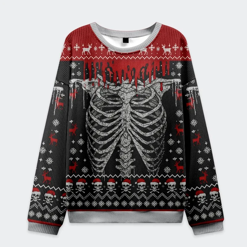 2026 Tree Rex Dinosaur Christmas Sweatshirt Funny Ugly Xmas Pullover T-Rex Christmas Tree Unisex Kids Adult Holiday 3D Print Top