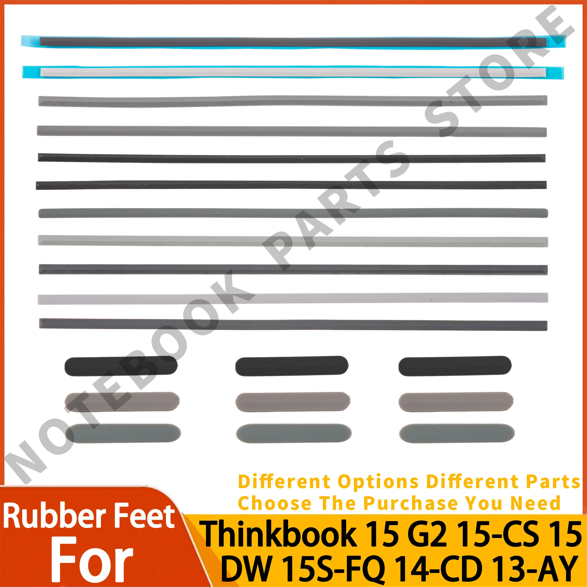 Rubber Feet On Bottom For HP 15-DA/DB 15-DW 15S-FQ 15-EG 14-CD 13-AY/AD For Lenovo ThinkBook 15 G2/G3/G4 S340-15 For Huawei WRT