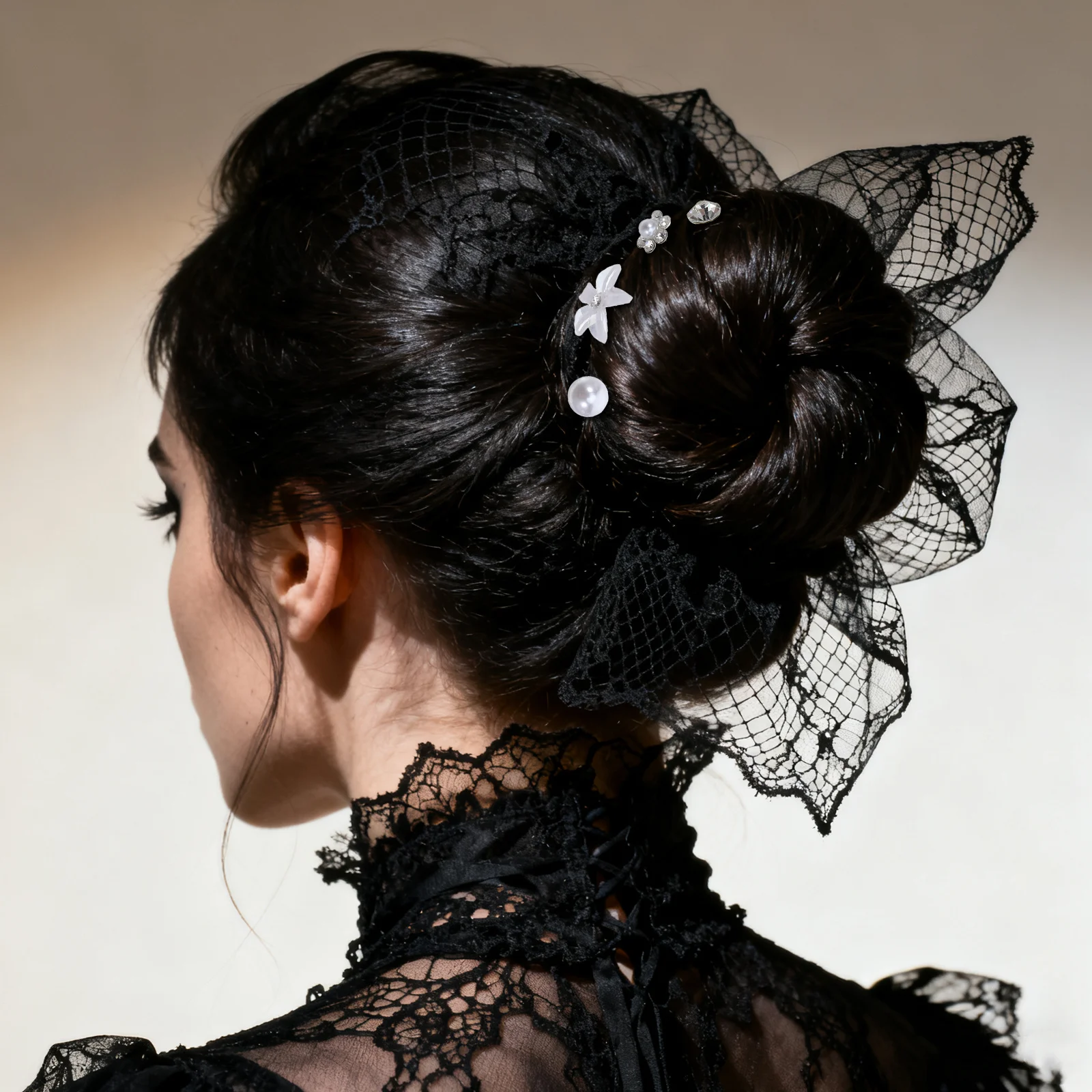 

23Pcs Rhinestone Pearl Hairpins Floral U Shaped Forks Bridal Hair Clips for Wedding Party Prom Decorative Hair Jewelry Set