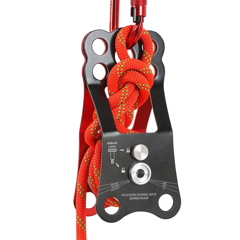 Xinda Rope Knot Large Pulley Group Big Roller Cross Transportation Rescue Cross Section Pulley Outdoor Rock Climbing Equipment