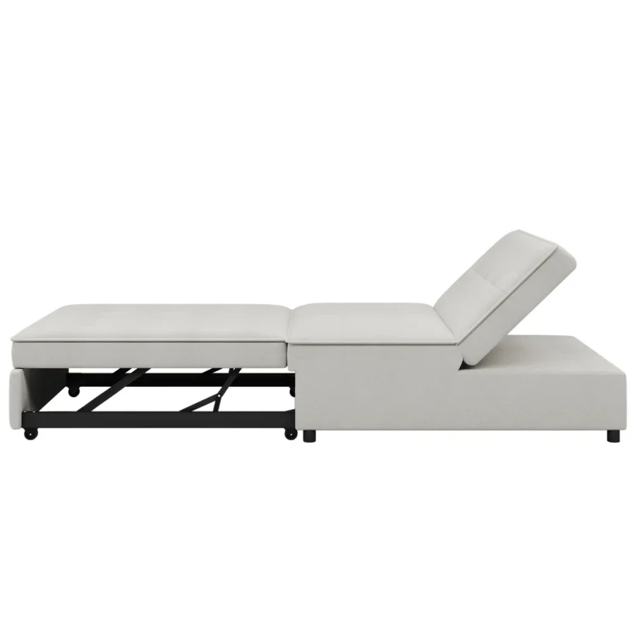 Sofa Bed,4-in-1Folding Ottoman Sofa Bed Sleeper Chair Convertible Chair into Bed with Adjustable Backrest Sleeper Couch Bed