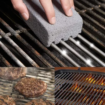BBQ Grill Cleaning Stone – Pumice Grill Brick for Grates & Grills 1