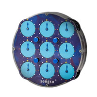 Sengso  Magnetic Positioning Magic Clock Cube Transparent Blue Profissional Magic Clock Intelligence Gear Children's Toys