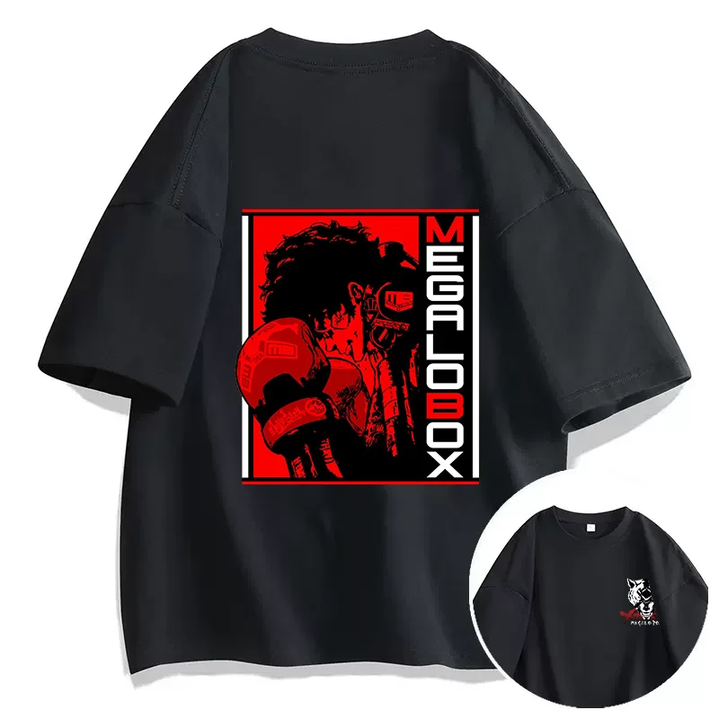 Megalo Box JOE Junk Dog T-shirt Couple student street sports casual T-shirt