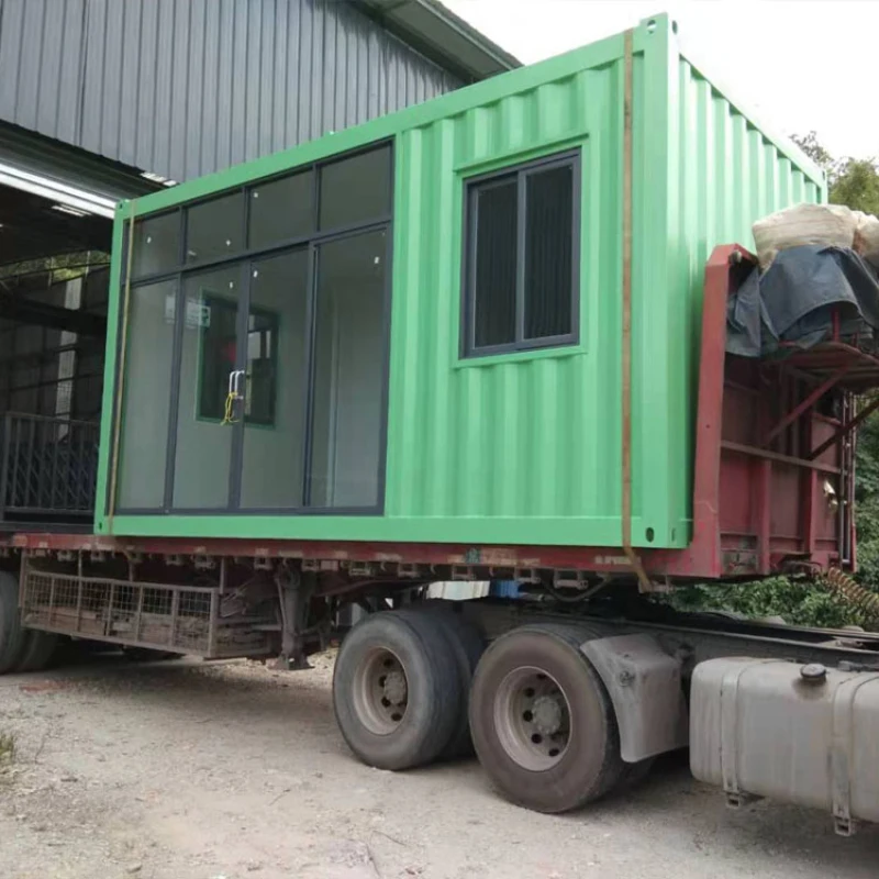 Container room tempered glass container, outdoor simple sub-office, mobile house, villa customization