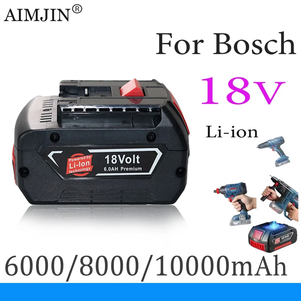 

For Bosch 18V 10Ah Rechargeable Li-ion Battery，Compatible Electric Drill 18V BAT609, BAT609G, BAT618, BAT618G, BAT614