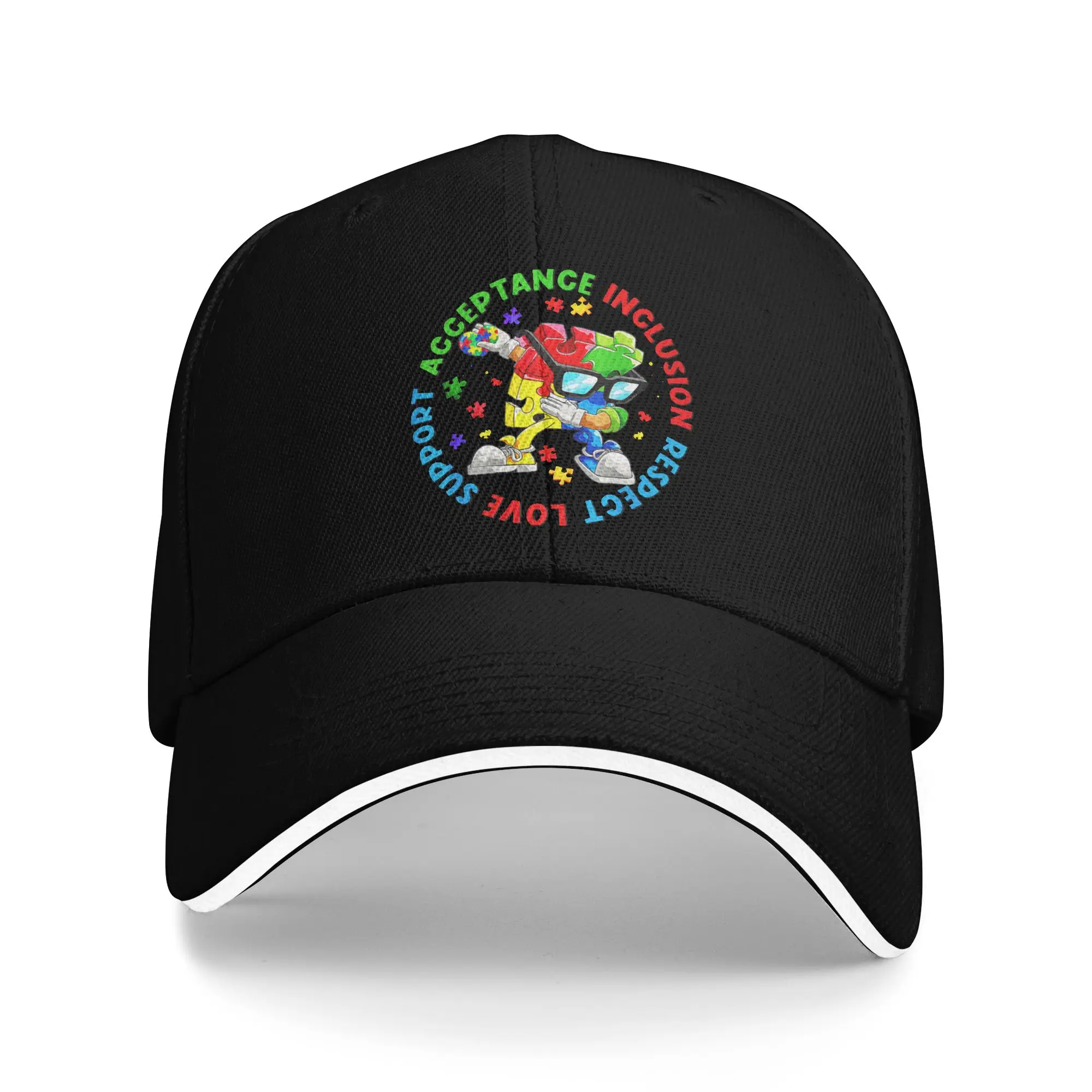 Summer Autism Awareness Respect Love Support Baseball Cap Running Hippie y2k Funny Sun Trucker Hat Adult Hot Sale Baseball Caps