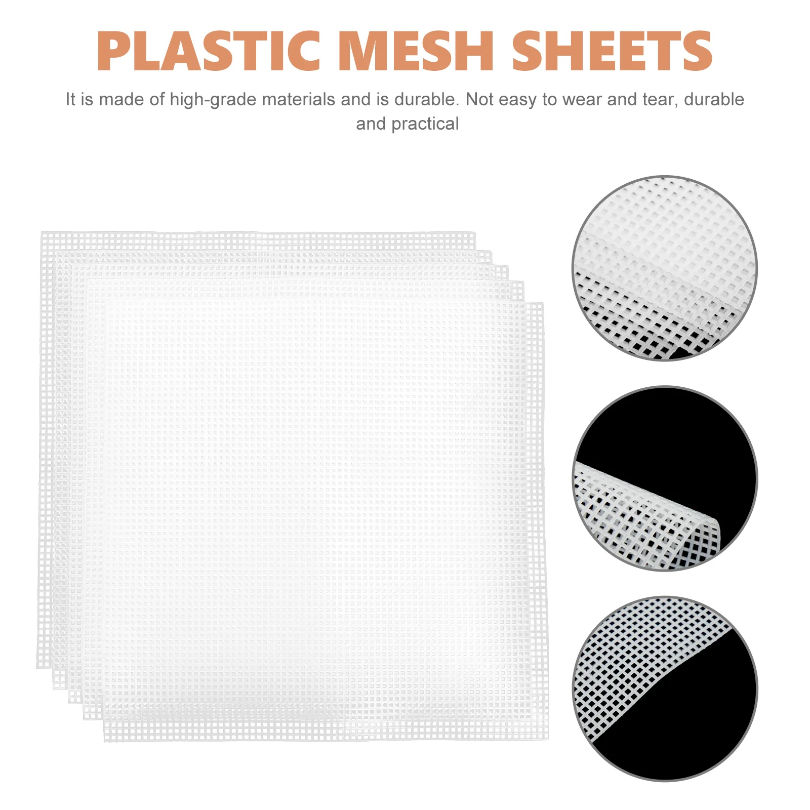 5Pcs Sewing Canvas For Embroidery Mesh Canvas Sheets Sheets Canvas For Embroidery Set Plastic Mesh Sheets Set