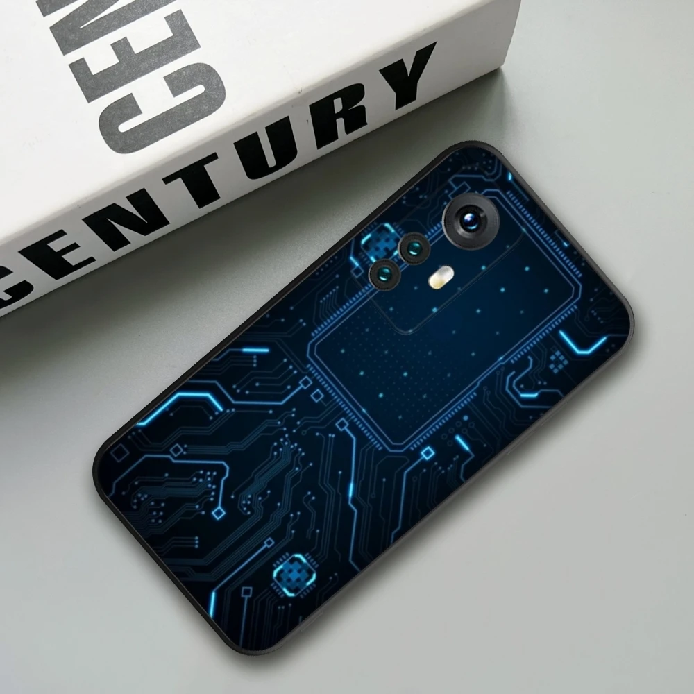 Technical line Phone Case For Xiaomi 14 Ultra 13 12 11 T Lite Redmi Note 13 12 11 10 C Pro plus A 5G Covers image 3