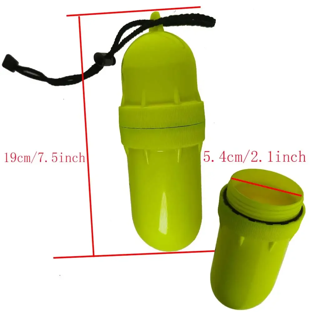 Heavy Duty Waterproof Dry Box Canister Dive Kayak Beach Storage Container Box With Snap Hook and Hanging Rope