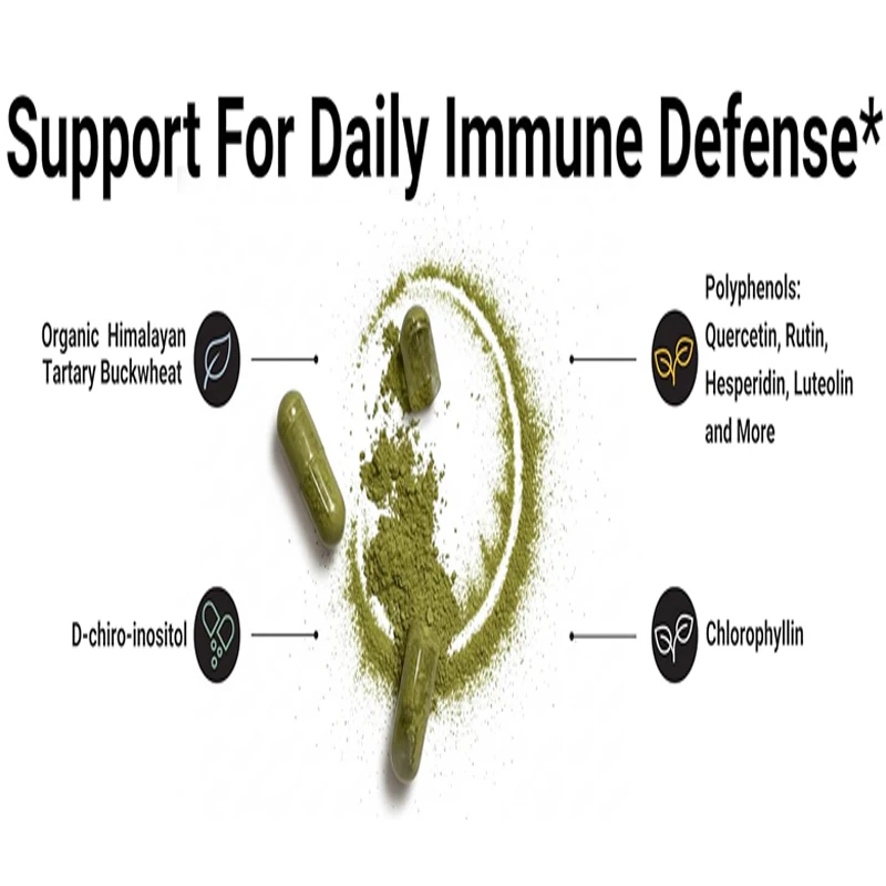 Immune Vitality - An Immune Support Supplement Containing Himalayan Tartary Buckwheat, Gluten Free, Dairy Free, Non GMO
