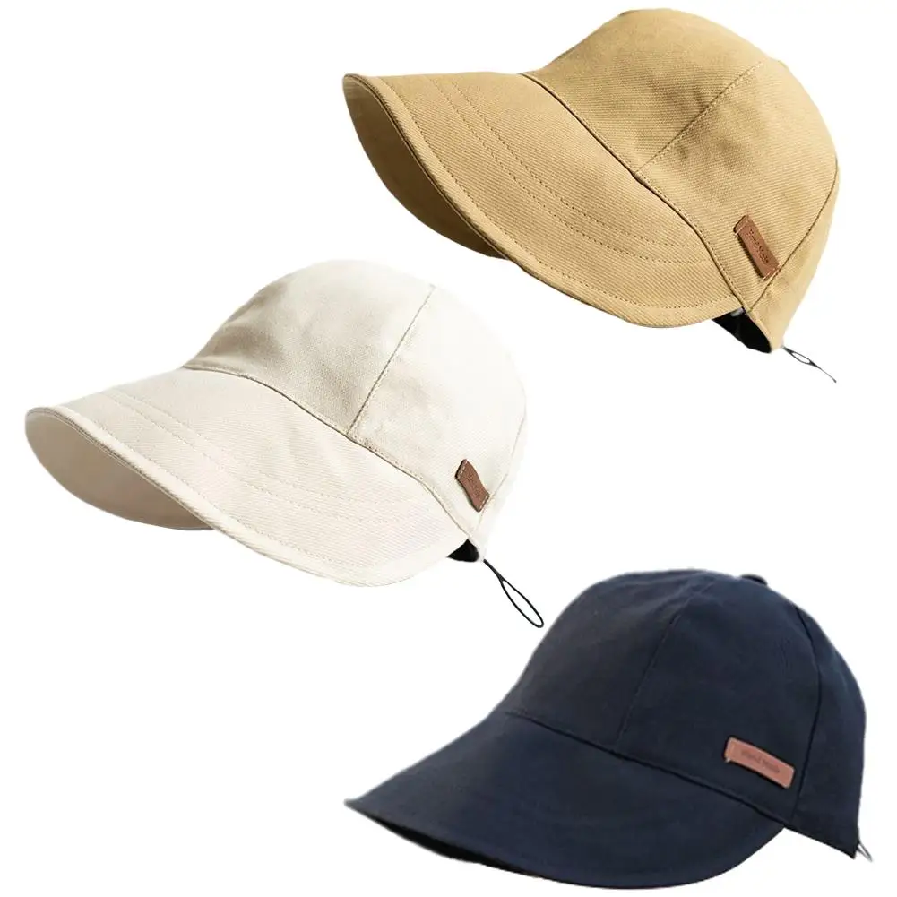 UV Protection Hat Without Makeup UFP 50+ Fisherman Cap Sun Hat Portable Foldable Wide Brim Sun Protection Hats Summer Adjustable