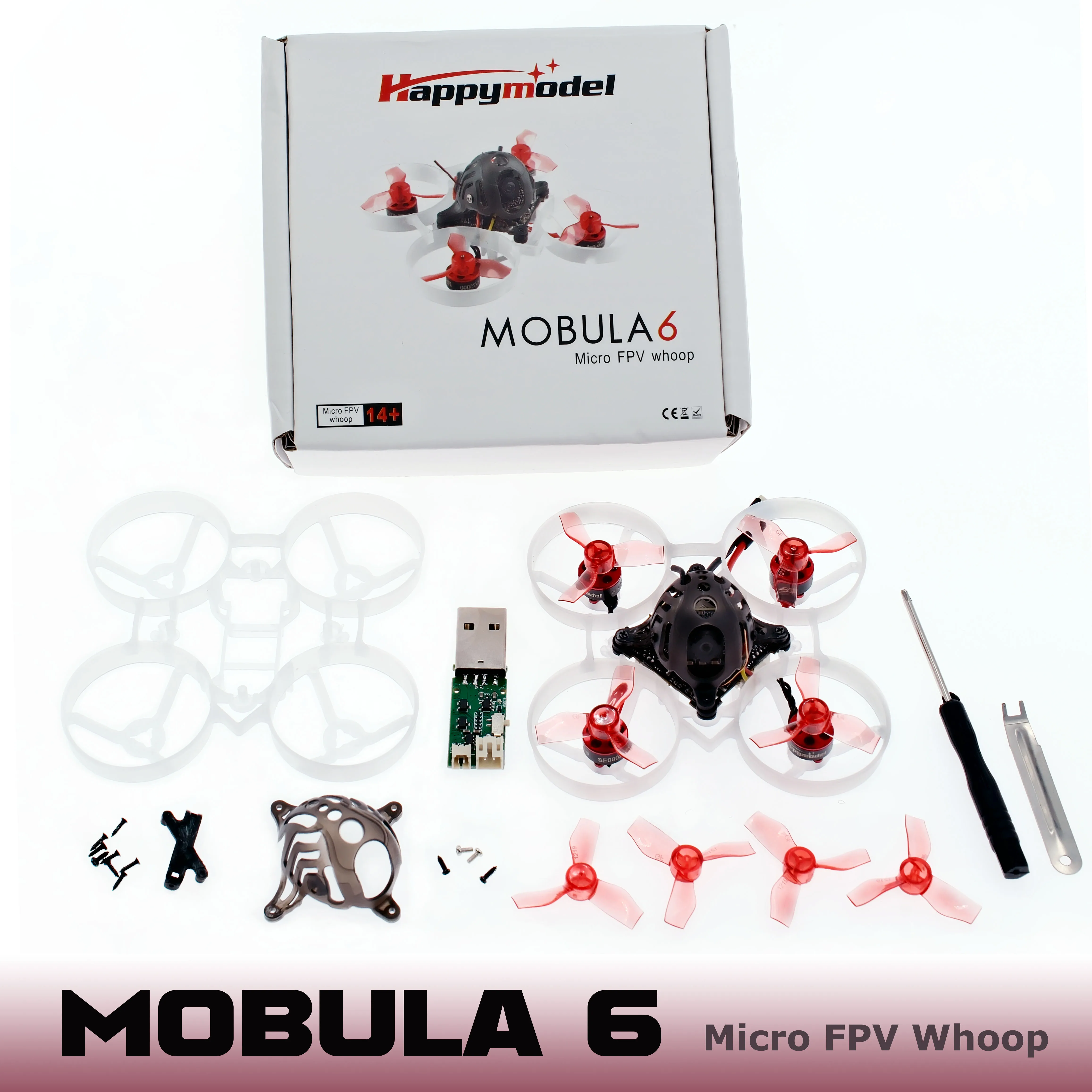 HappyModel Mobula6 Crazybee F4 Lite 1S 5A 5.8G 25mW Runcam Nano3 SE0802 KV19000 KV25000 1S 65mm Brushless FPV Tinywhoop Drone