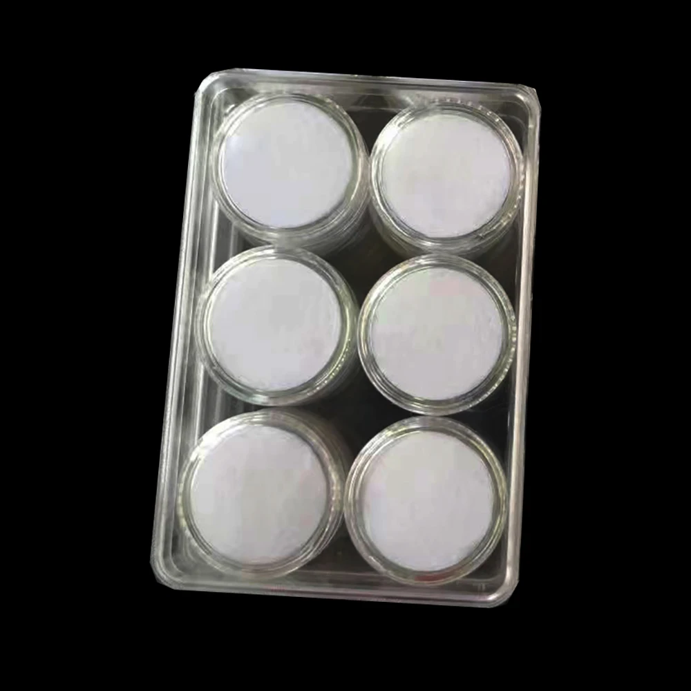 Transparent Round Gemstone Display Storage Box Gems Jewelry Container Jar Loose Diamond Organizer Collection Case Tray With Lid