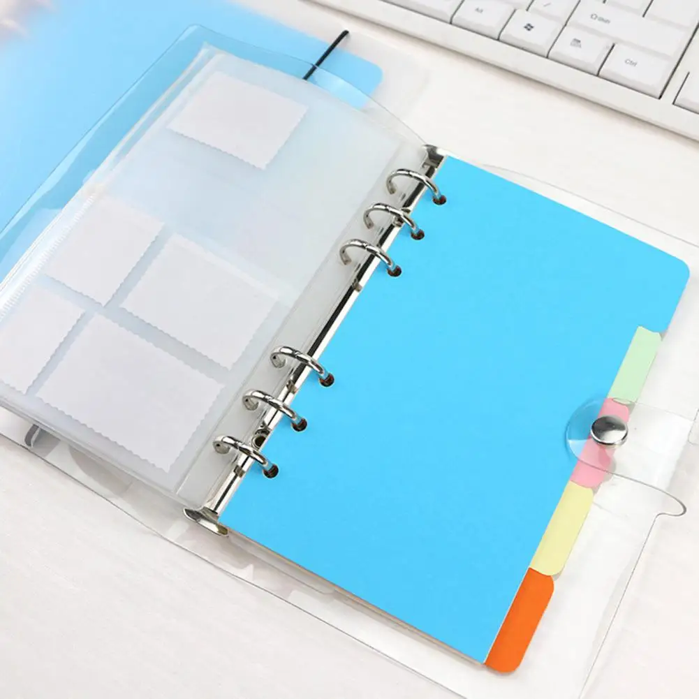 5 Stuks Gekleurde Ring Binder Verdelers Met Tabs Plastic Index Separator Pagina 'S 6-Ring Binder Pastel Pagina Verdelers Beschrijfbare Etiketten