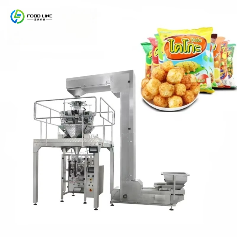 Customized Multifunctional Automatic Weighing Packaging Machine for Frying & Puffing Food Granules 100g 200g 500g