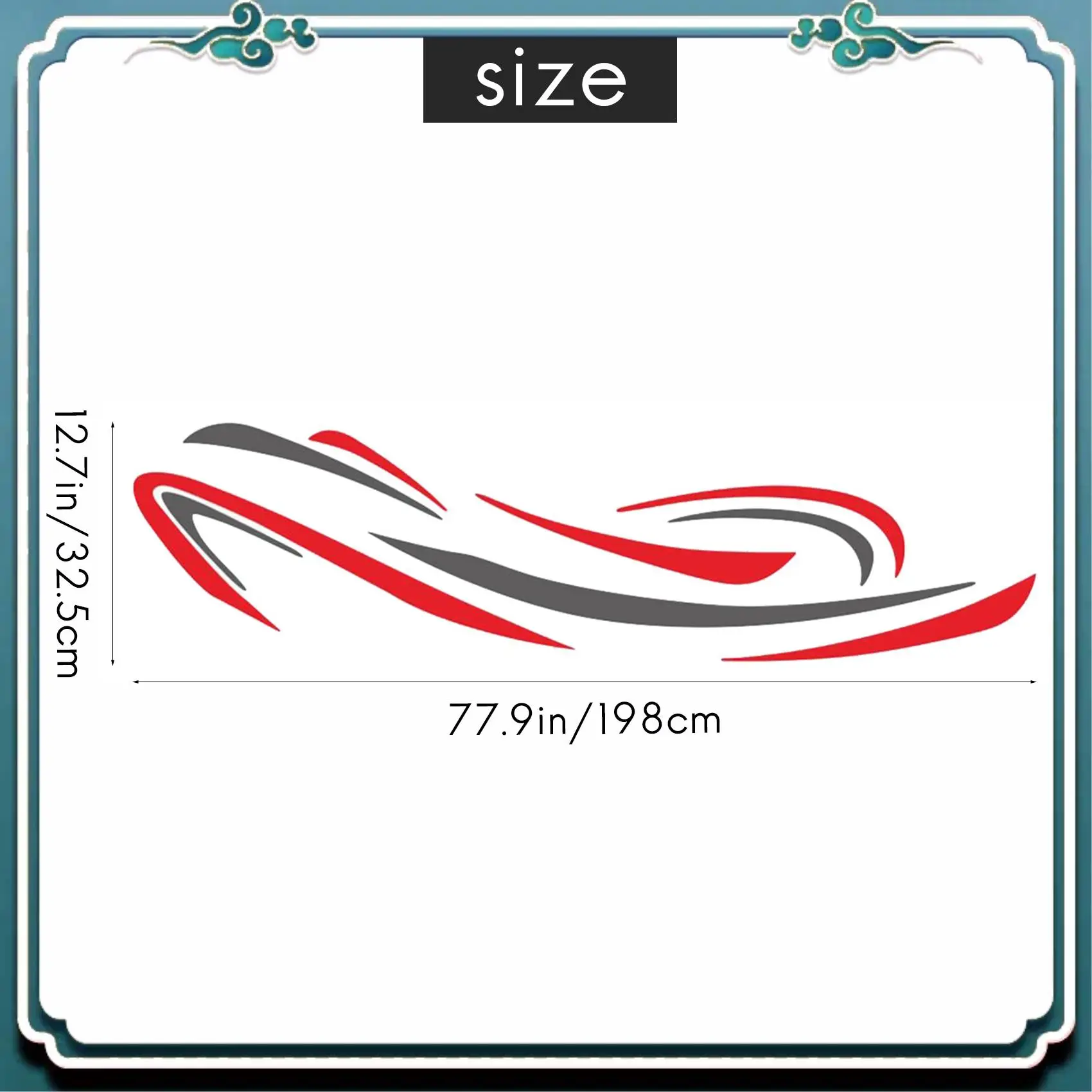 

ABTU-RV Motorhome Universal Body Sticker DIY Stripes Image Decal Sticker Decoration For Caravan Trailer